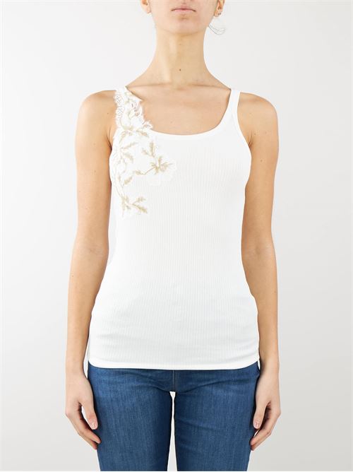 Top with embroidery Ermanno by Ermanno Scervino ERMANNO BY ERMANNO SCERVINO | Top | D44EL044EG1MF291